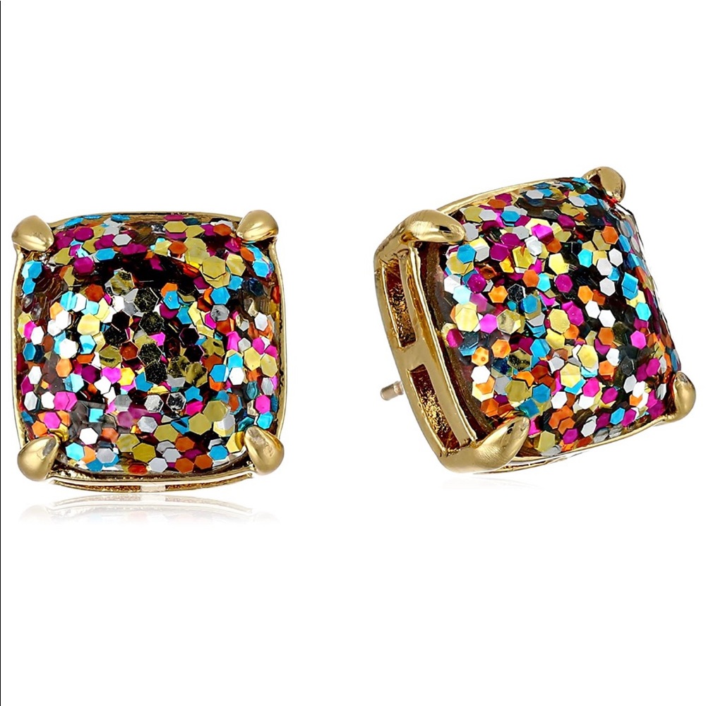 Kate Spade Glitter Gumdrop Multicolor Studs